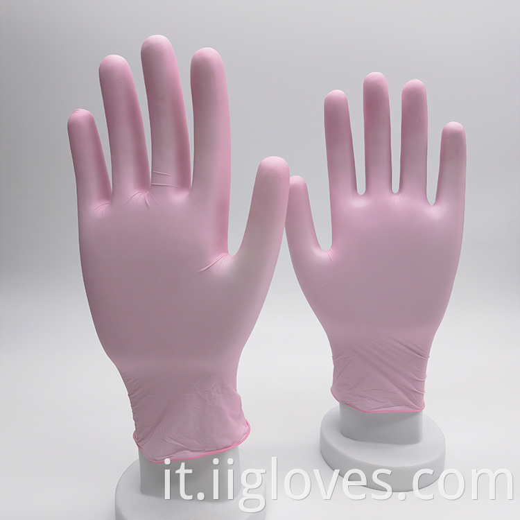 guanti senza polvere in polvere Guantes desechables de nitrilo xs uso medico monouso guanti nitrile in lattice
